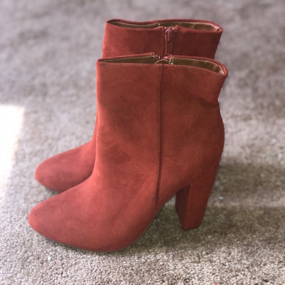 Justfab Rust Booties - image 1